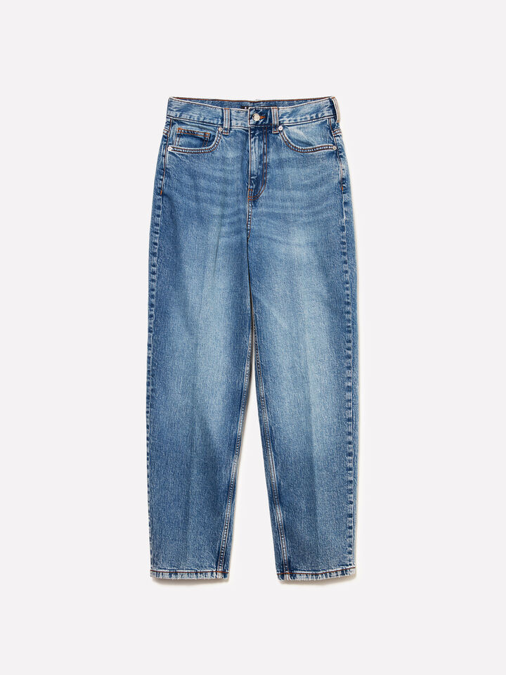 Τζιν Style 69 mom fit μπλε - τζιν mom fit και boyfriend γυναικεία - Μπλε | Sisley image number 5